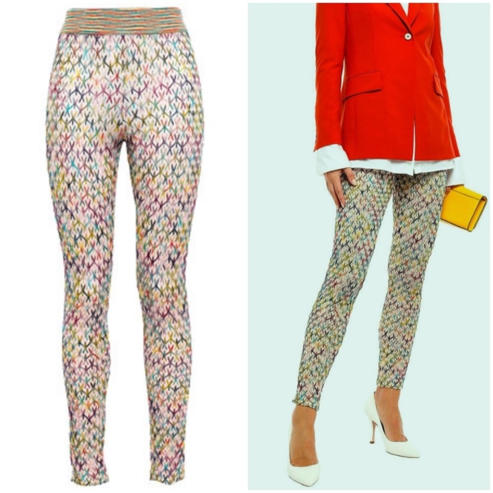 Missoni Crochet Knit Leggings US 8 IT 44 NWT